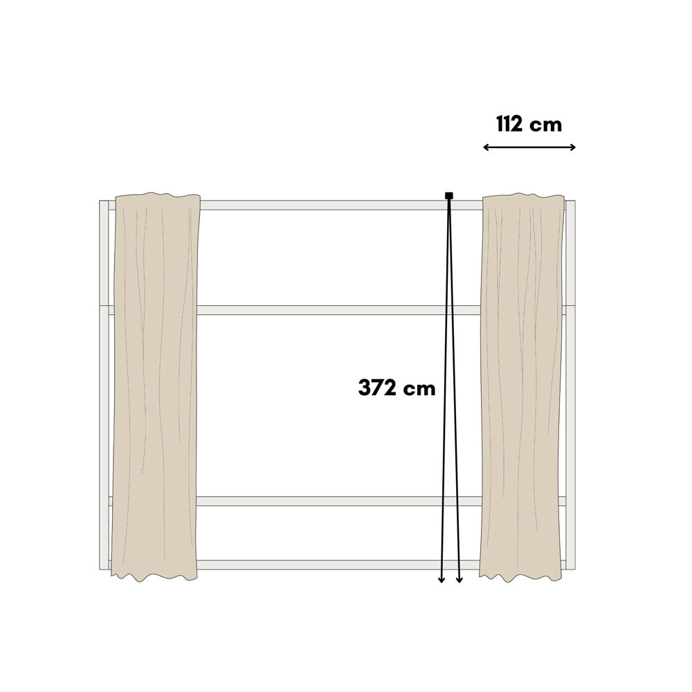 IKEA Kura Baldachin aus Musselin