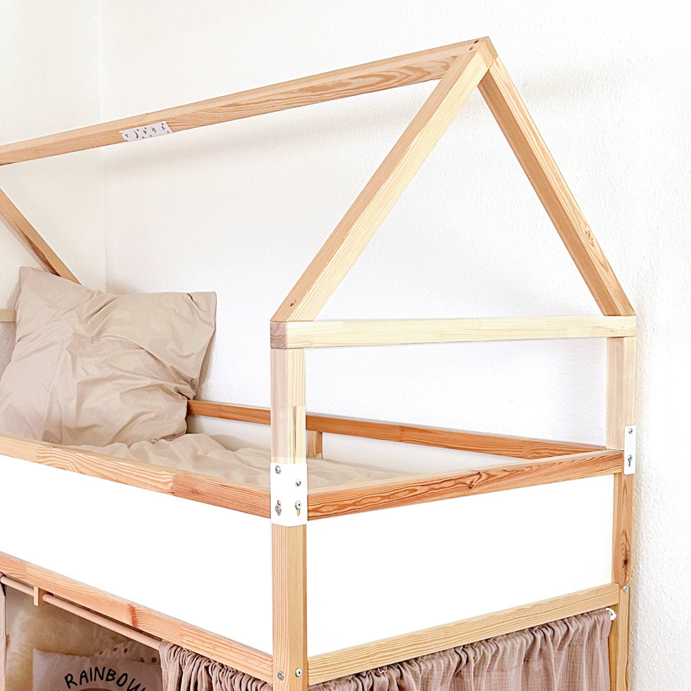 IKEA Kura Bett mit Dach und passender Erhöhung.