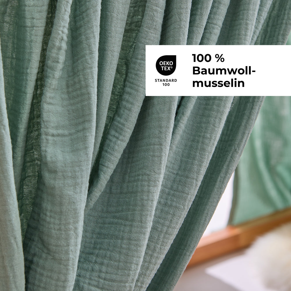 IKEA Kura Vorhang aus Musselin-Stoff