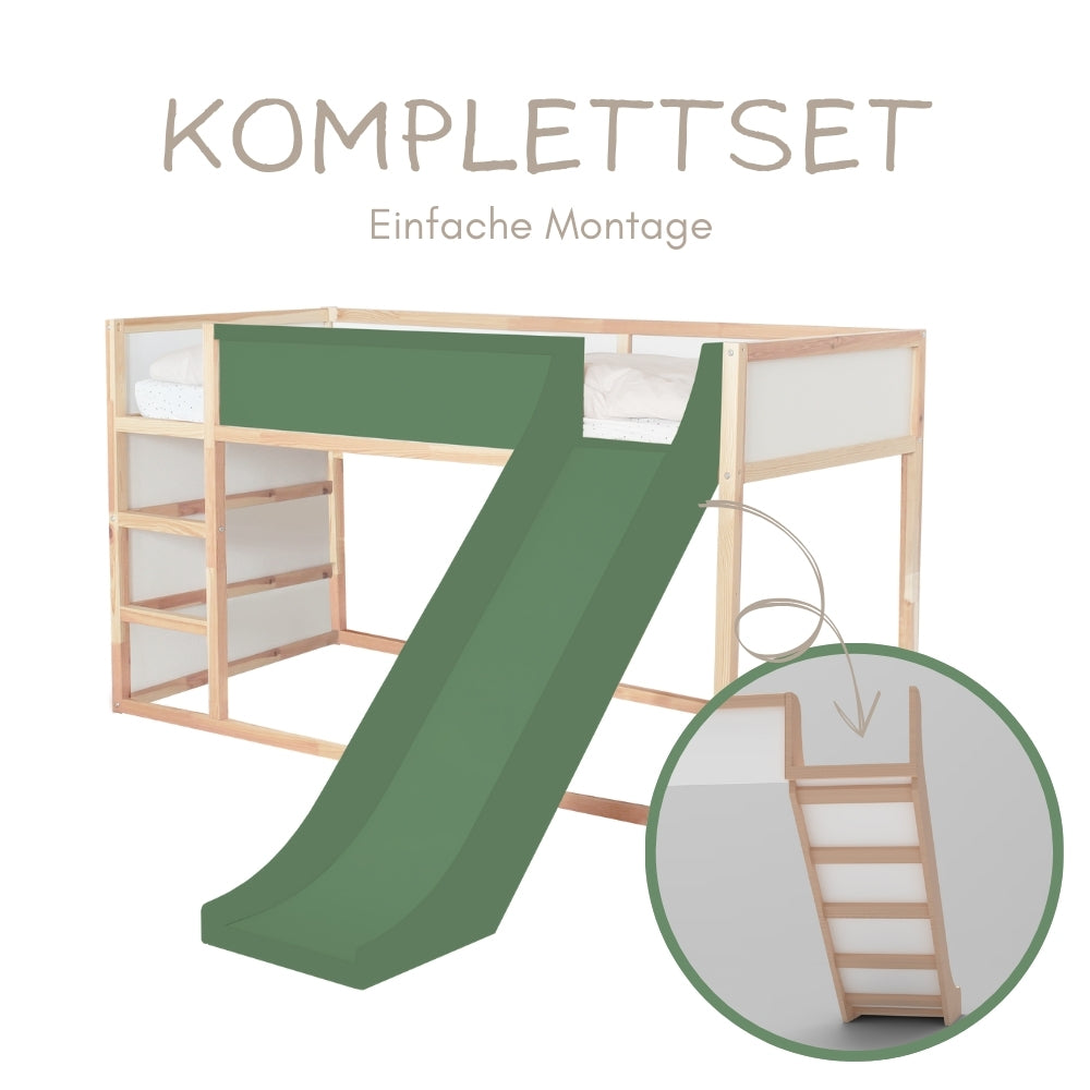 Ikea Kura Kinderbett mit seitlich angebrachter Rutsche