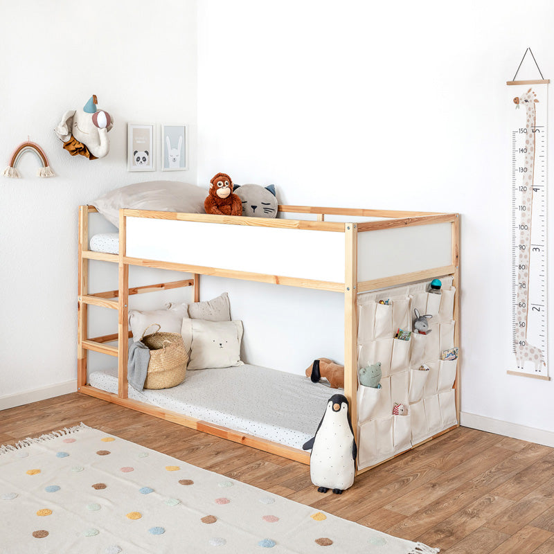 Spielzeugaufbewahrung im 2er Set für Stirnseite Ikea Kura Hochbett