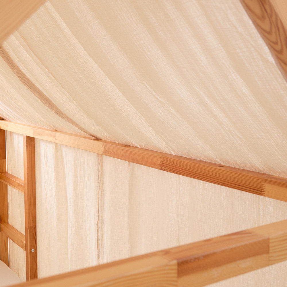 IKEA Kura Baldachin aus Musselin-Stoff