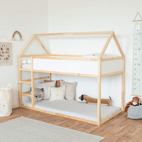 Ikea Kura Kinderbett als Hochbett mit Spitzdach